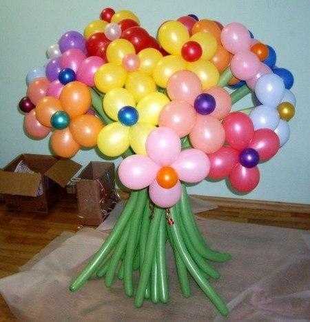 Букет Цветов из шаров Крупные