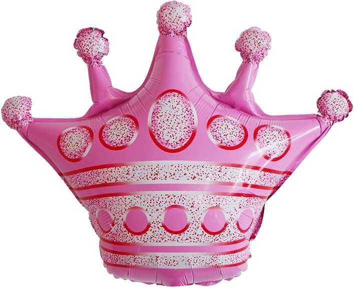 Шар Фигура Корона Розовая